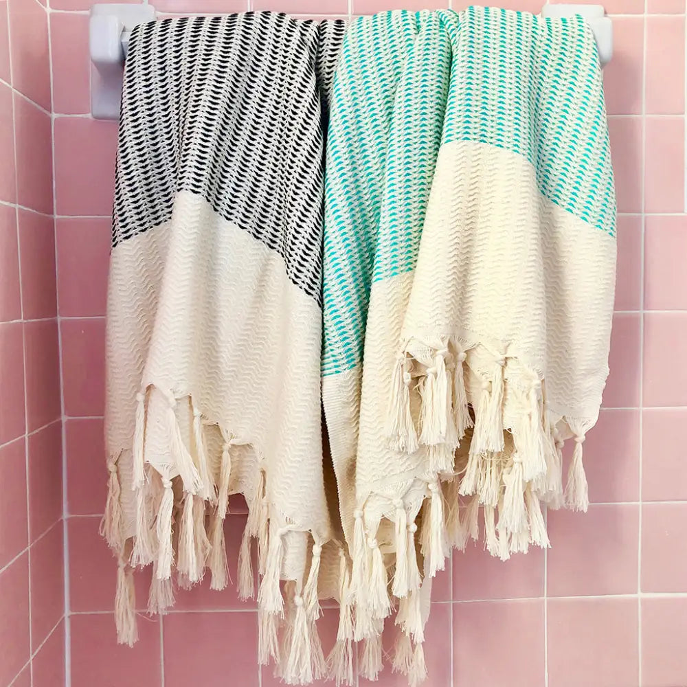 Plush Wavy Turkish Towel-4