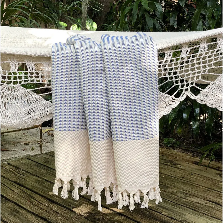 Plush Wavy Turkish Towel-2