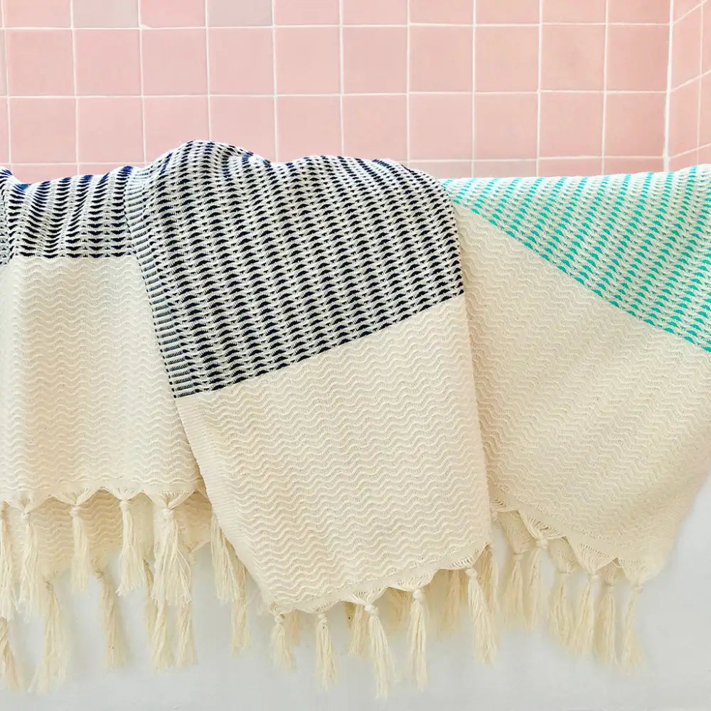 Plush Wavy Turkish Towel-3