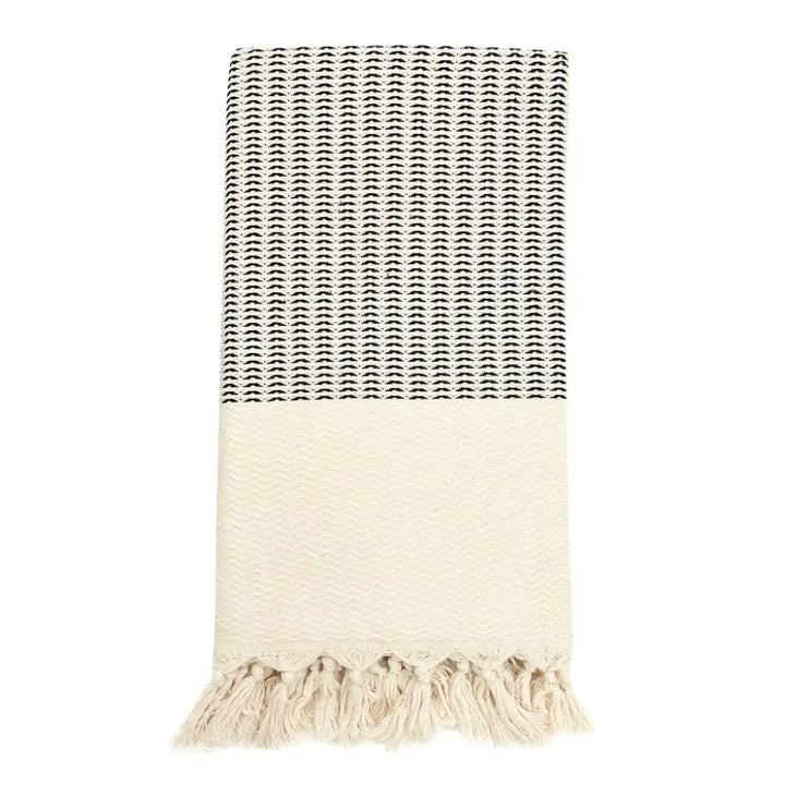 Plush Wavy Turkish Towel-1