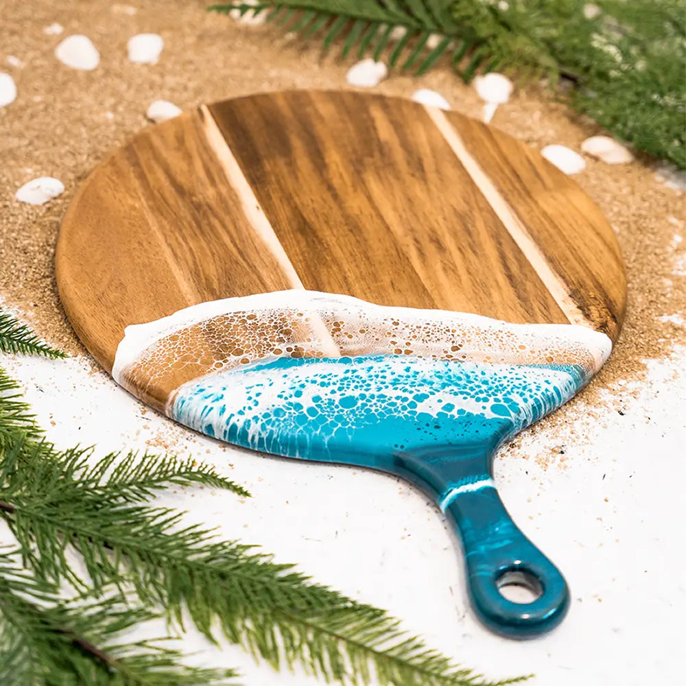 Round Acacia Eco-Resin Cheese Paddle-4