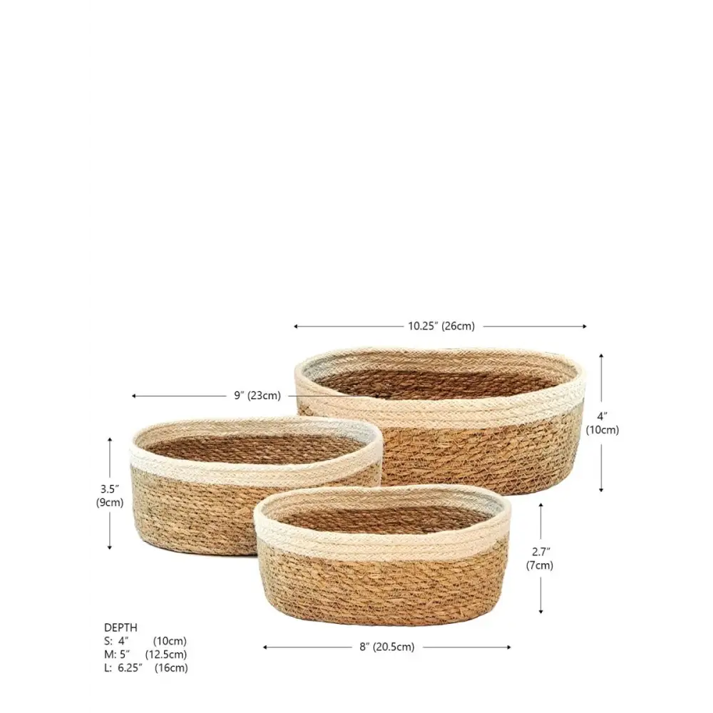 Savar Oval Bowl (Set of 3) - EcofiedHome