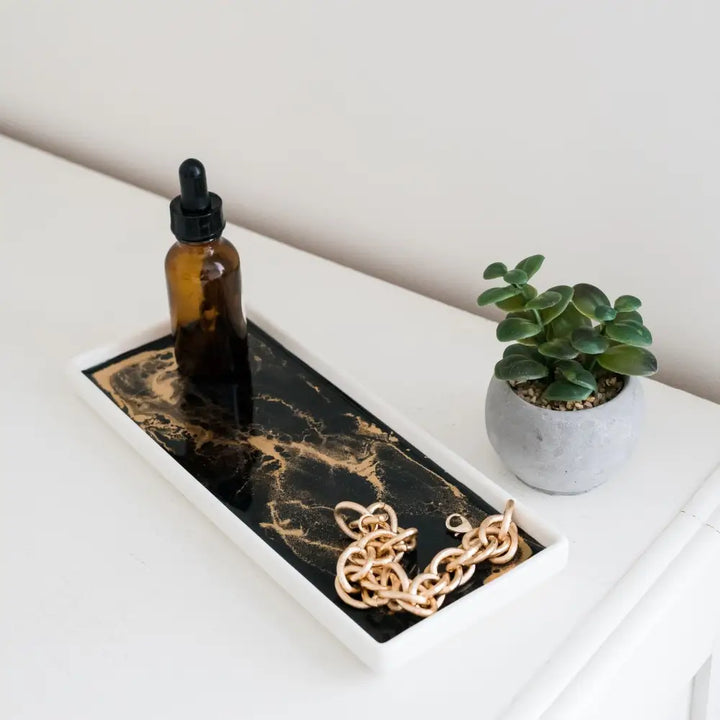 Small Ceramic and Eco-Resin Tray - EcofiedHome