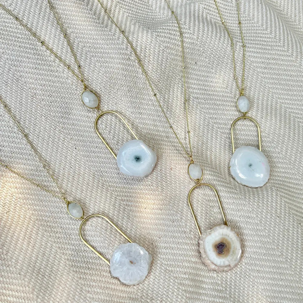 Solar Quartz Eye Necklace-4