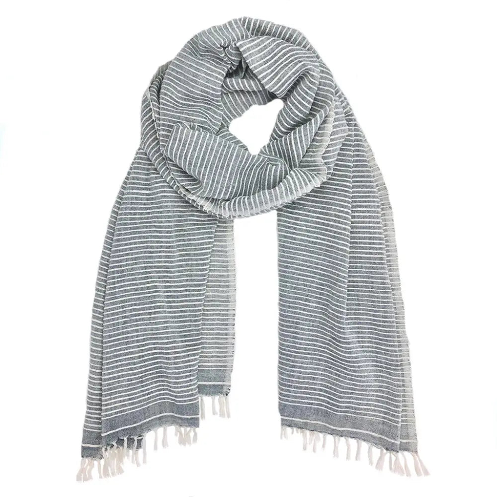 Stripe Wrap Scarf-3