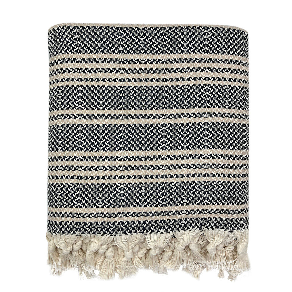 Woven Stripe Turkish Throw-0