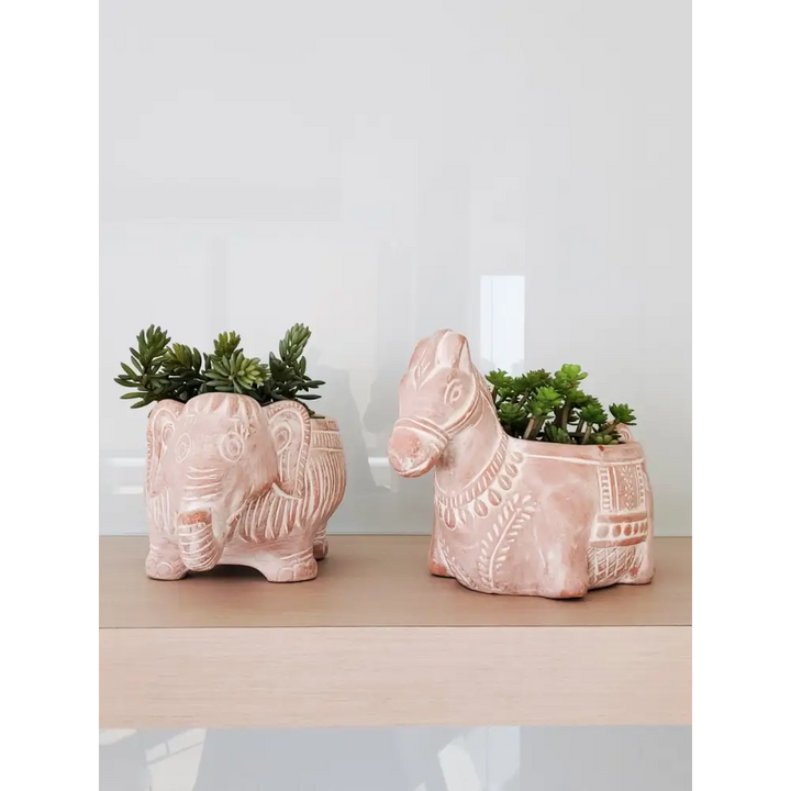 Terracotta Pot - Horse - EcofiedHome