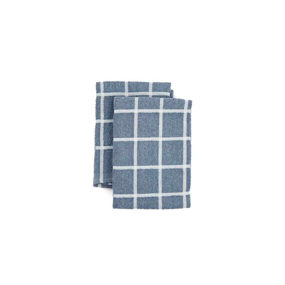 Kitchen Towels, Set of 4 and Set of 2 - Terry Denim Set-2