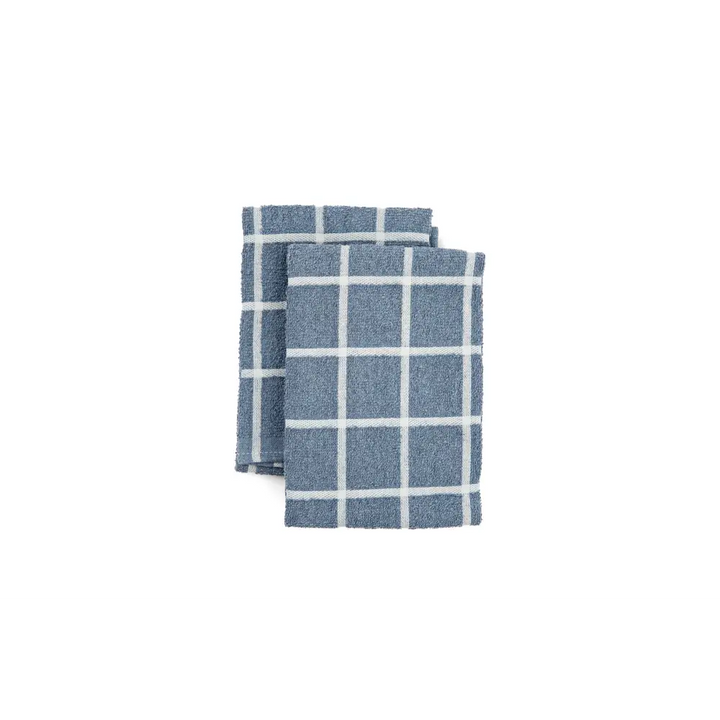 Kitchen Towels, Set of 4 and Set of 2 - Terry Denim Set-2