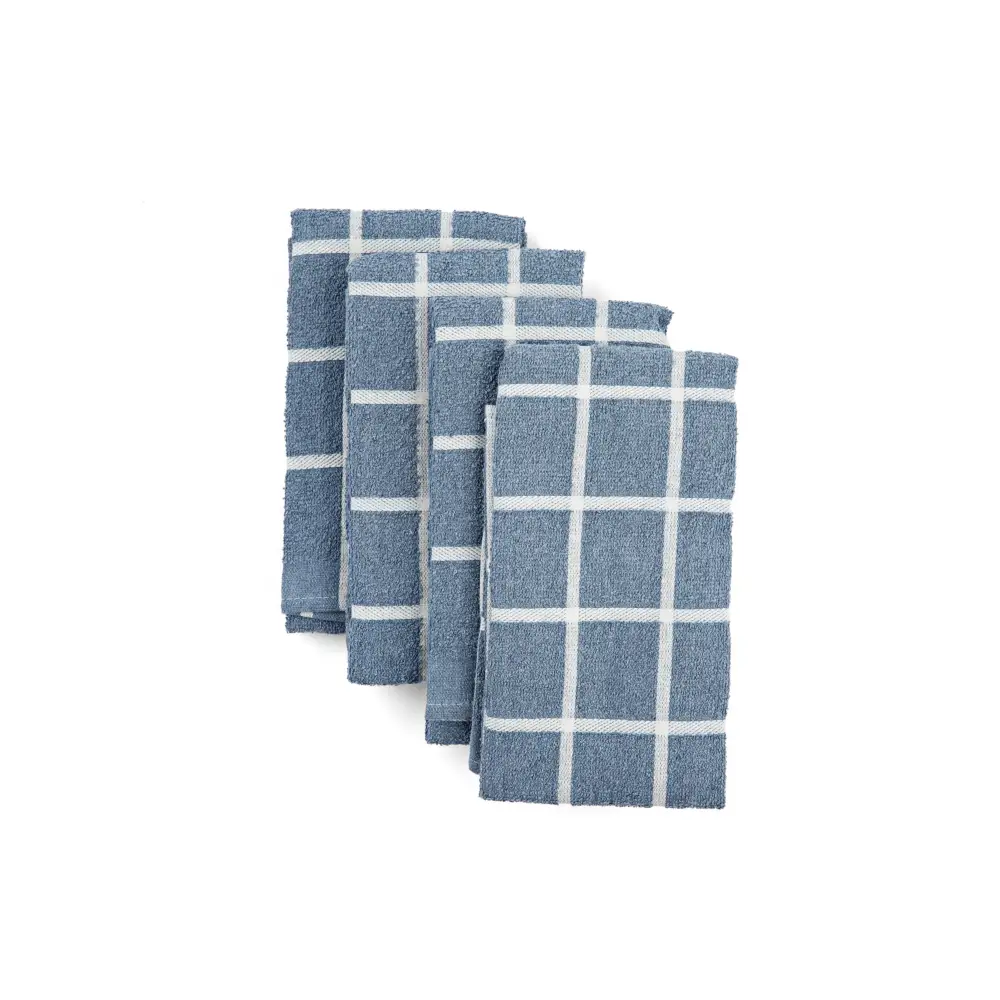 Kitchen Towels, Set of 4 and Set of 2 - Terry Denim Set-0