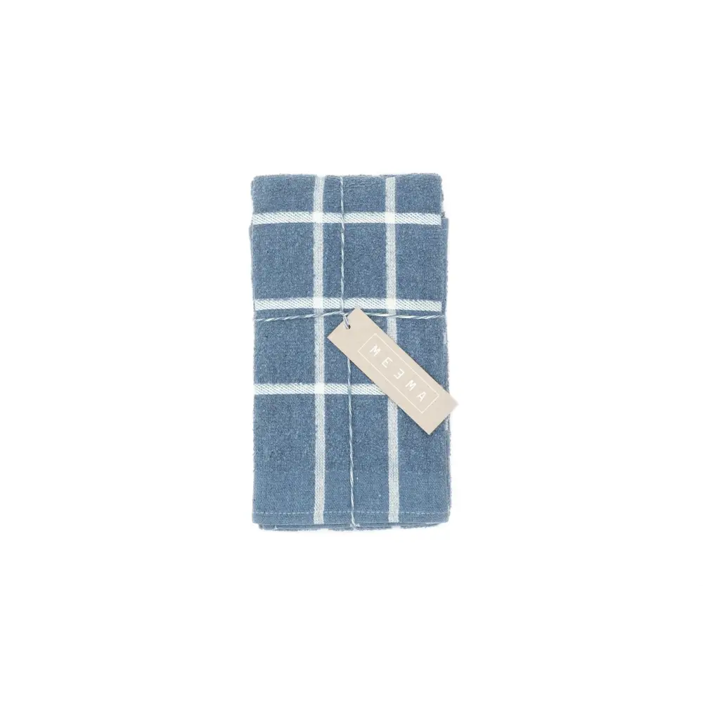 Kitchen Towels, Set of 4 and Set of 2 - Terry Denim Set-4