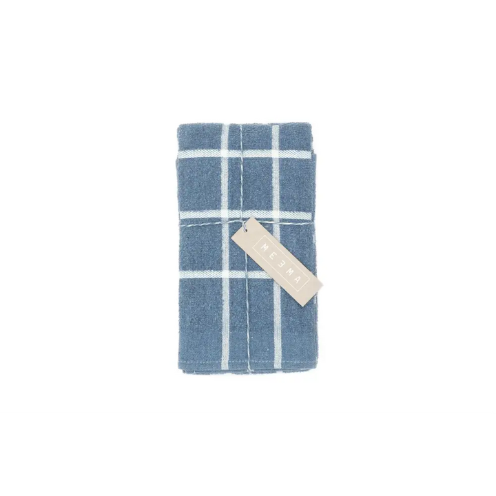 Kitchen Towels, Set of 4 and Set of 2 - Terry Denim Set-4