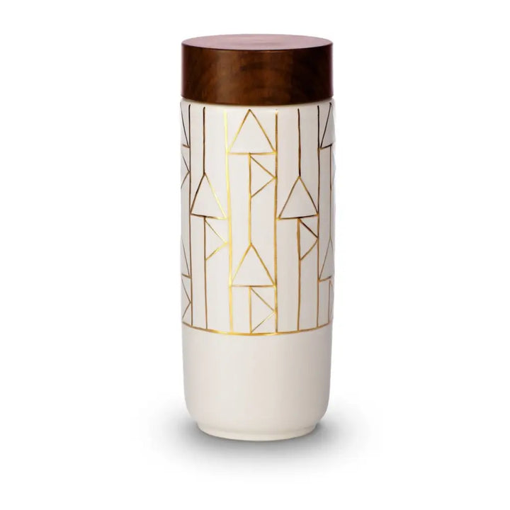 The Alchemical Signs Gold Ceramic Travel Mug - EcofiedHome