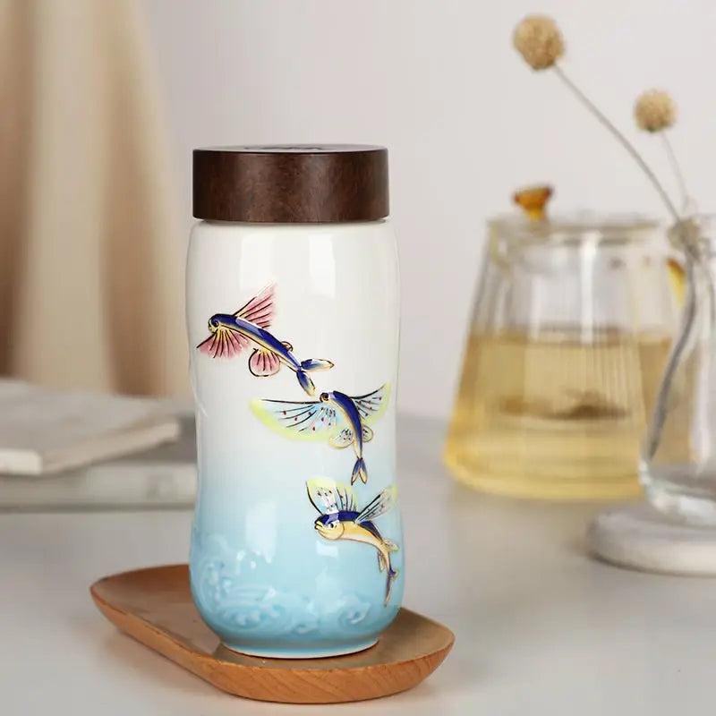 The Joy of Fish Travel Mug ( Double Wall ) - EcofiedHome