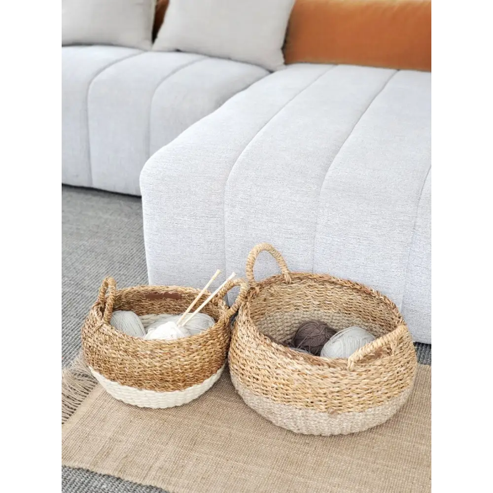 Ula Floor Basket - Natural - EcofiedHome