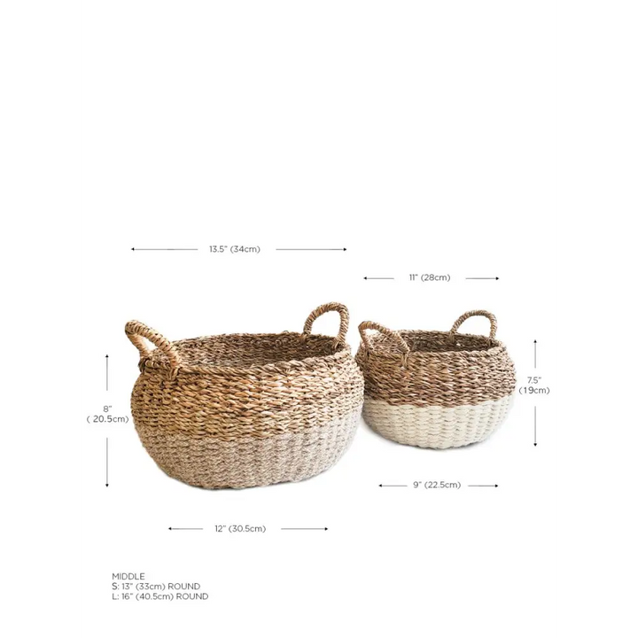 Ula Floor Basket - Natural - EcofiedHome