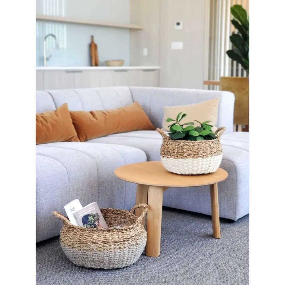 Ula Floor Basket - Natural - EcofiedHome