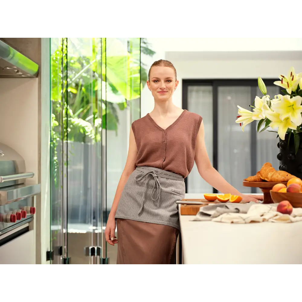 The Home Maker Set - Crossback and waist aprons, and kitchen towels-1