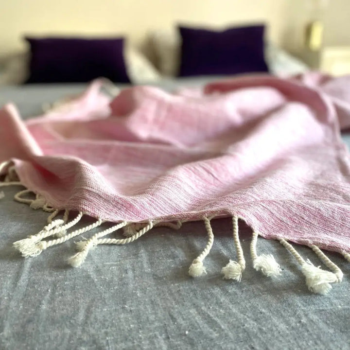 Ultra Soft Marbled Blanket Throw Pink - EcofiedHome