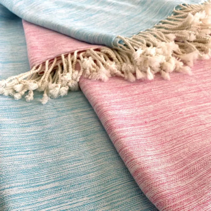 Ultra Soft Marbled Blanket Throw Pink - EcofiedHome