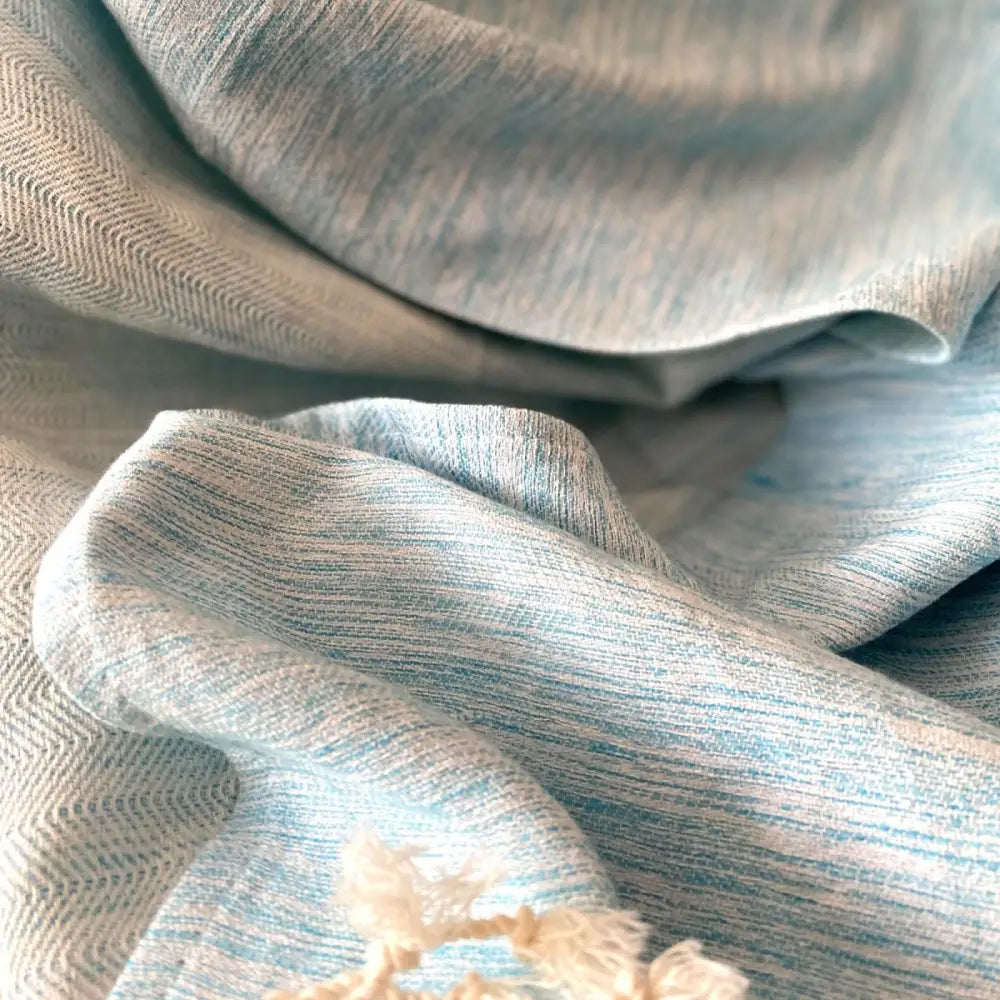 Ultra Soft Marbled Blanket Throw Turquoise - EcofiedHome