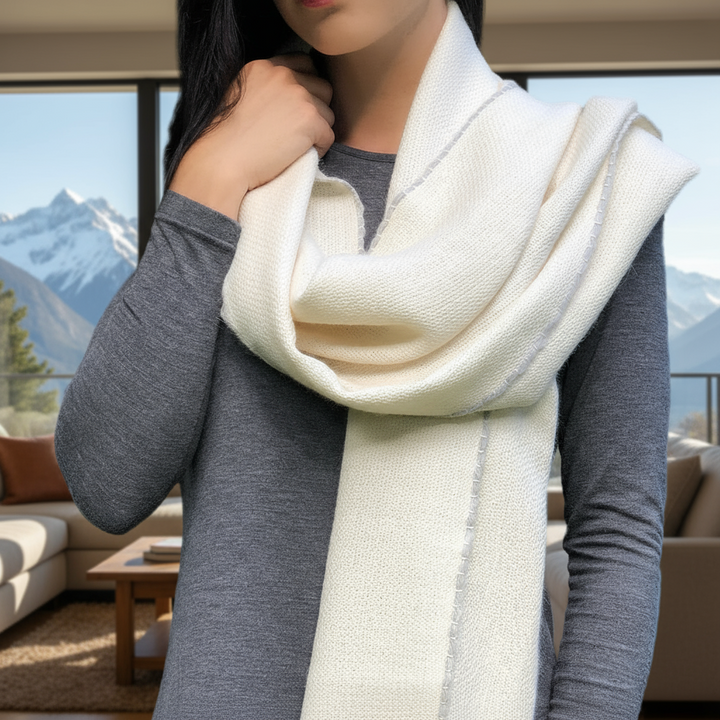 Andes Snow Baby Alpaca Scarf