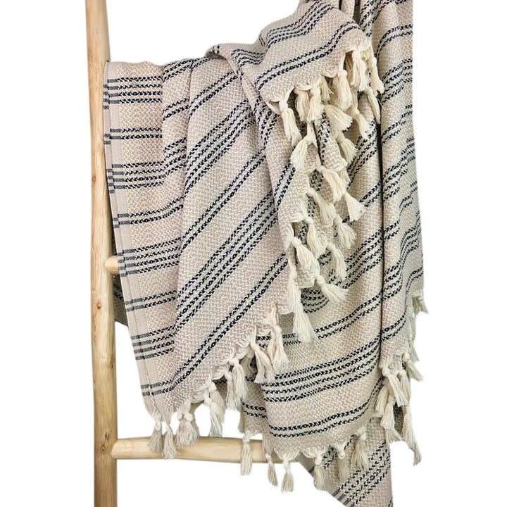 Woven Stripe Turkish Throw-7