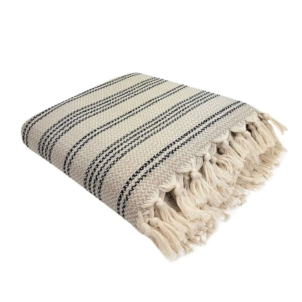 Woven Stripe Turkish Throw-5