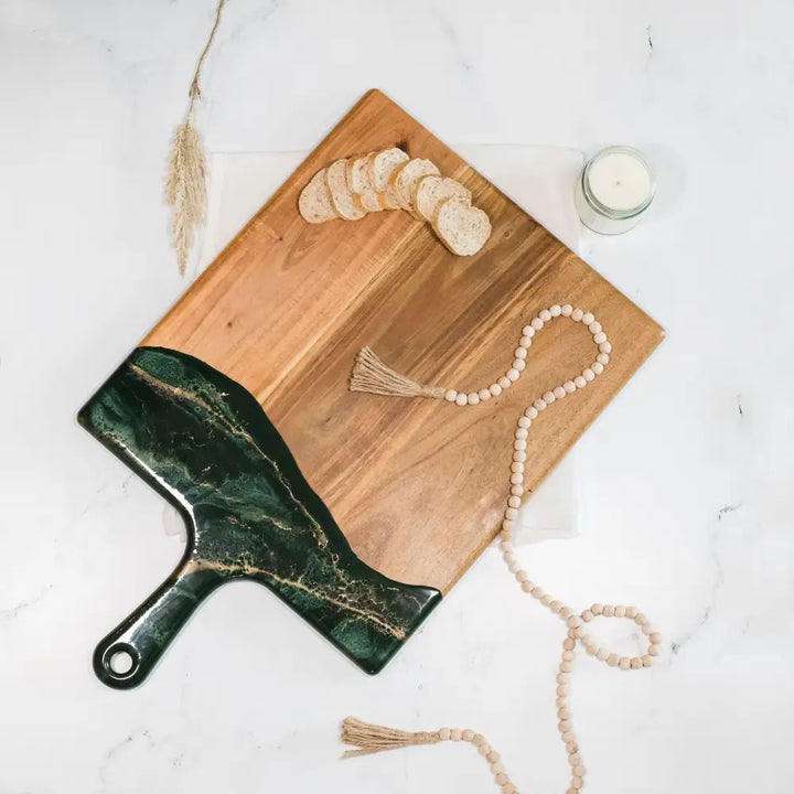 XL Cheese Board - Acacia Wood and Eco-Resin - EcofiedHome