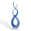 Thumbnail for 14 Contemporary Blue Art Glass Centerpiece - EcofiedHome