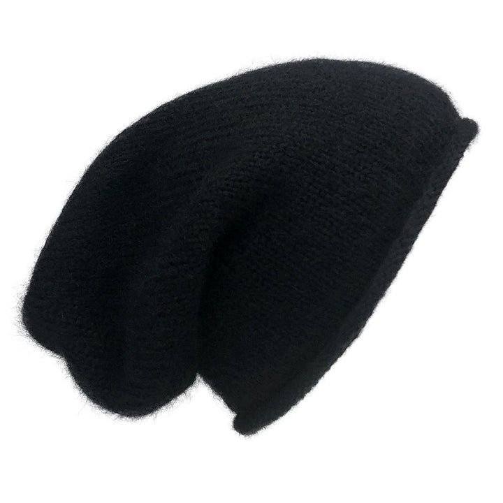 Black Essential Knit Alpaca Beanie - EcofiedHome