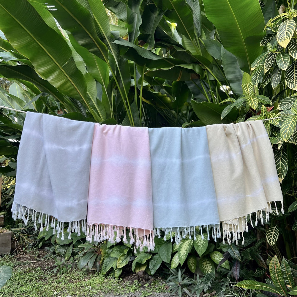 Blush Tie Dye Turkish Beach Towel - EcofiedHome