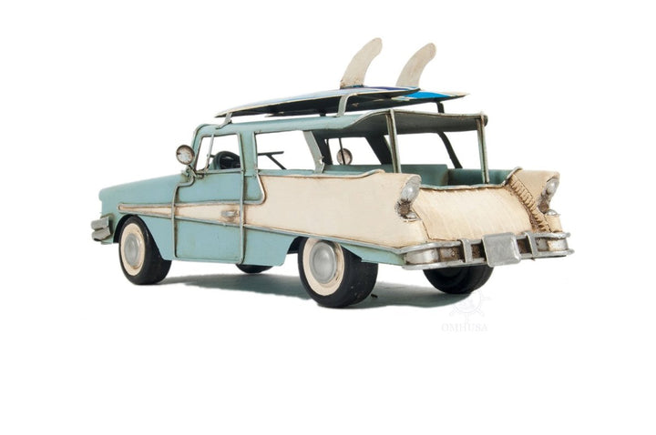 c1957 Blue Ford Country Squire Station Wagon Sculpture - EcofiedHome