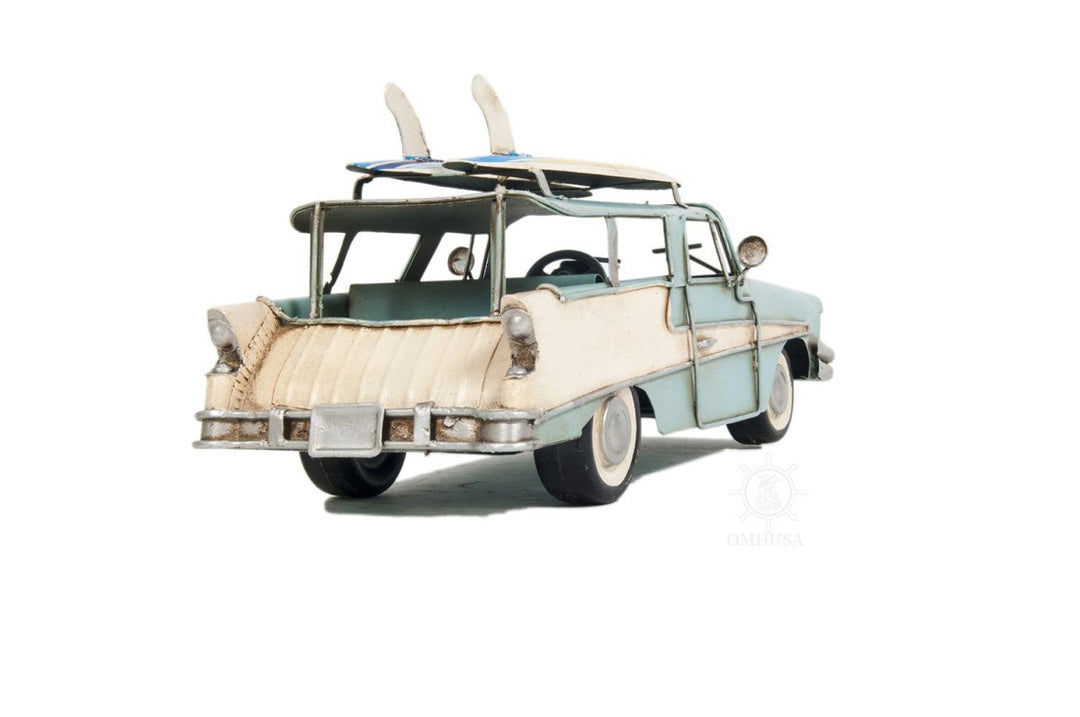 c1957 Blue Ford Country Squire Station Wagon Sculpture - EcofiedHome