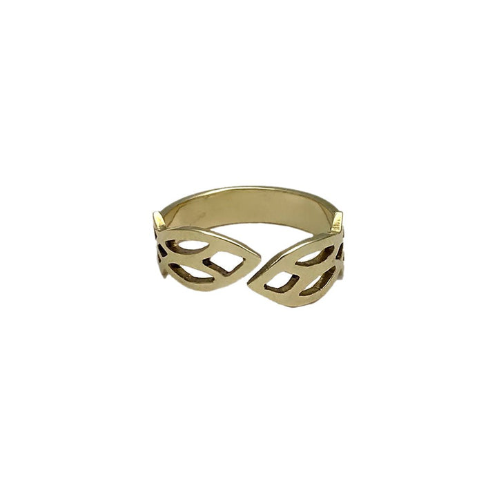 Cambodian Leaf Ring - Adjustable band - EcofiedHome