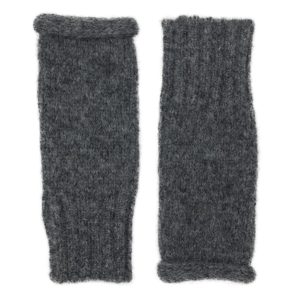 Charcoal Essential Knit Alpaca Gloves - EcofiedHome
