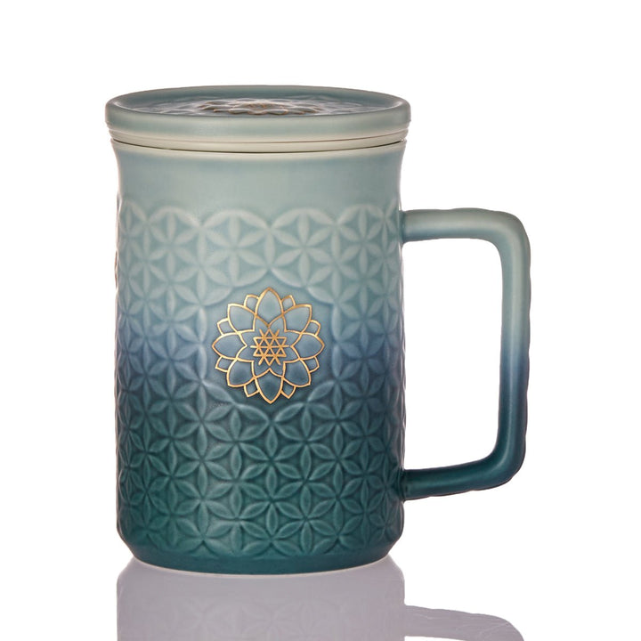 Flower of Life 3-in-1 Tea Mug with Infuser - EcofiedHome