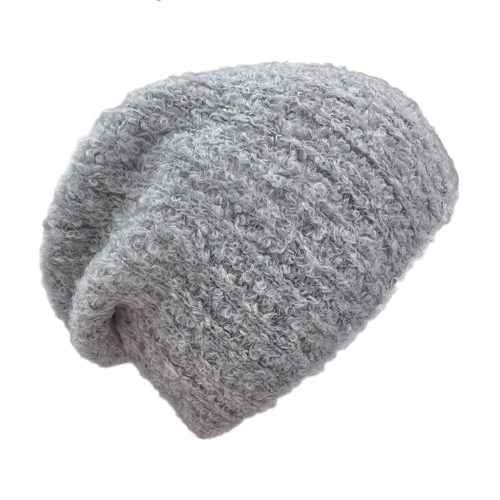 Gray Loop Knit Alpaca Beanie - EcofiedHome