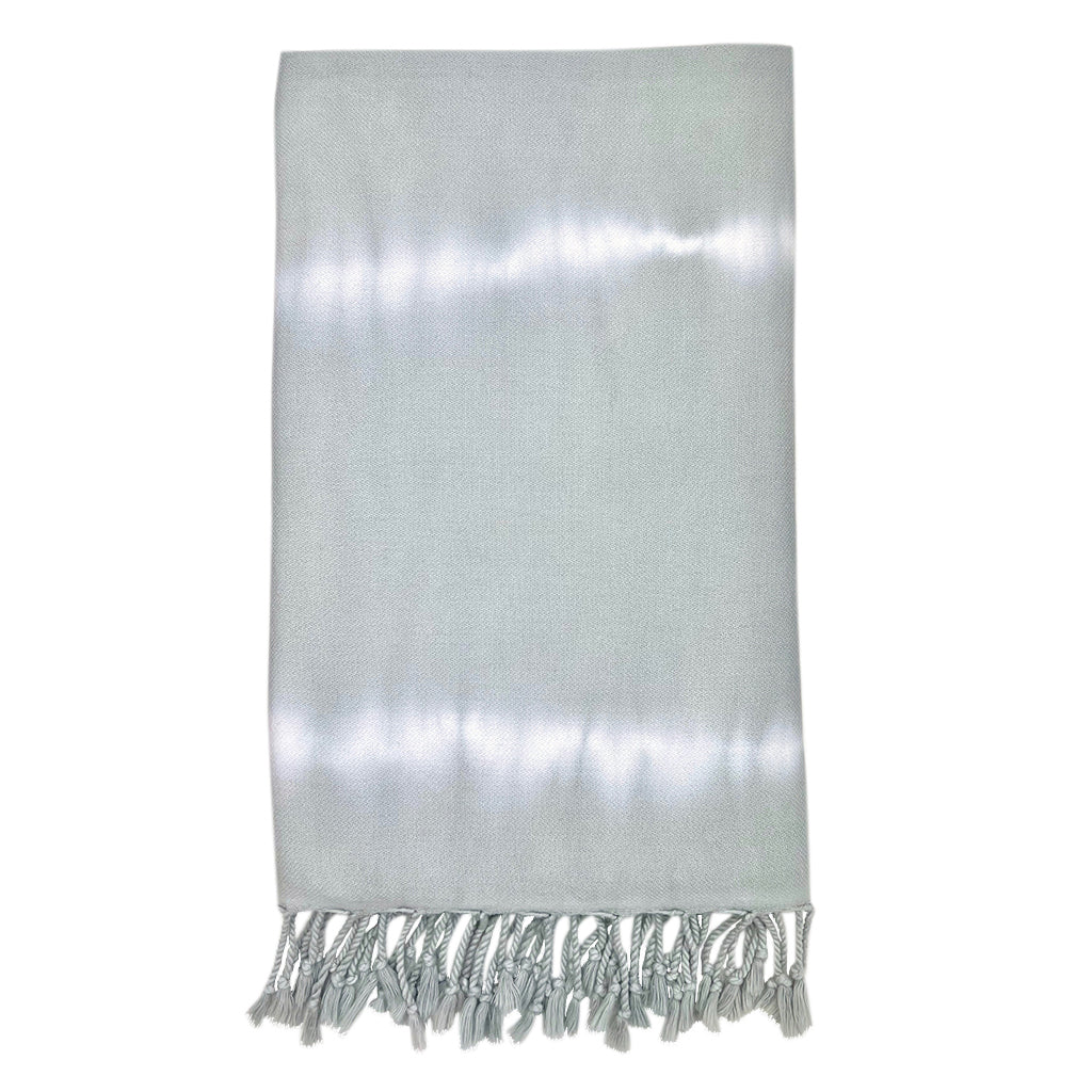 Gray Tie Dye Turkish Beach Towel-0