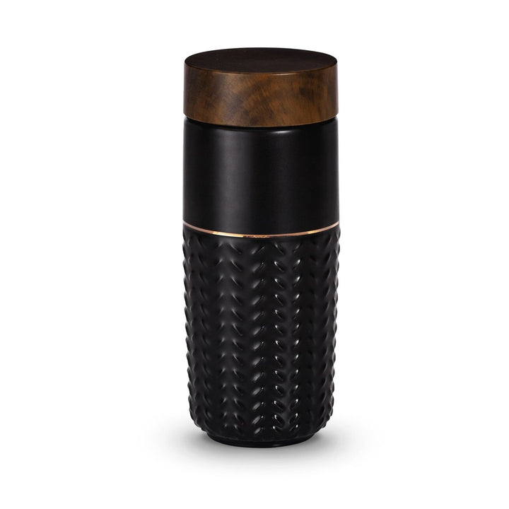 One-O-One / Flying to the clouds Gold Ceramic Tumbler - EcofiedHome