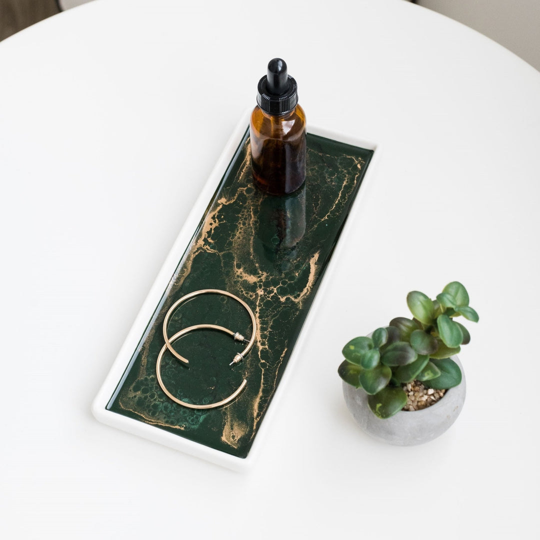 Small Ceramic and Eco-Resin Tray - EcofiedHome
