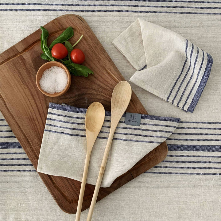 Sustainable Kayseri Tablecloth Set - Blue - EcofiedHome