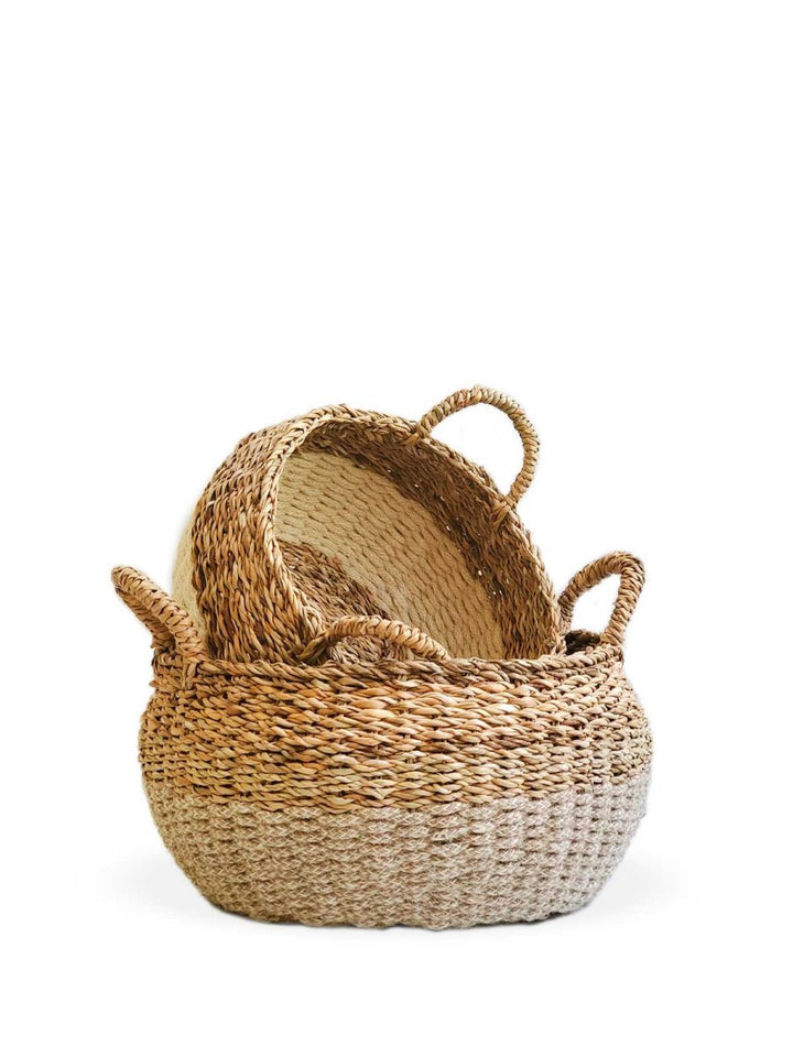 Ula Floor Basket - Natural - EcofiedHome